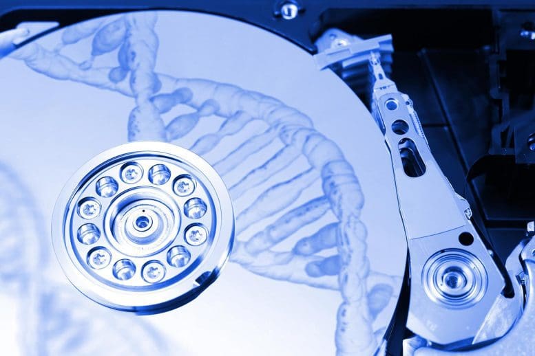 DNA Hard Drive Data Storage Concept