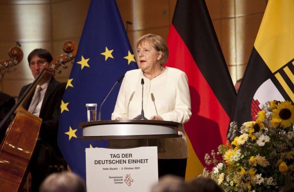 In a solemn speech, Merkel called on Germany to tolerate