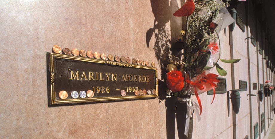 A crypt next to Marilyn Monroe and Hugh Hefner put up for
