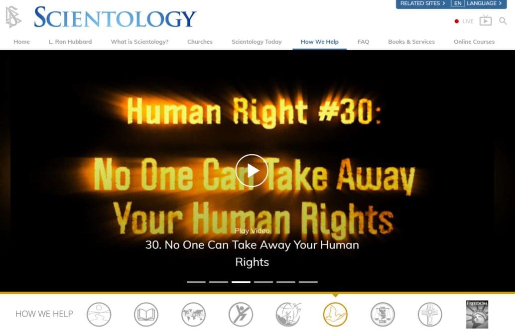 Scientologists will be celebrating the UN UDHR Anniversary