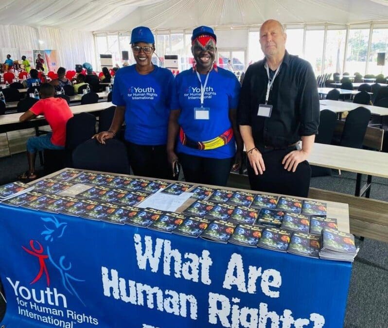 Youth for Human Rights Education booth